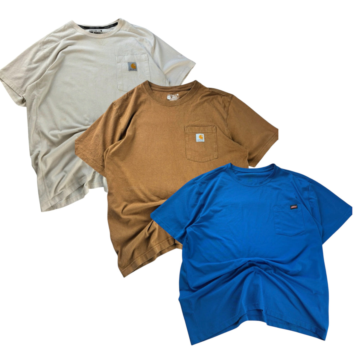 5x Carhartt Dickies T-Shirts Grade B